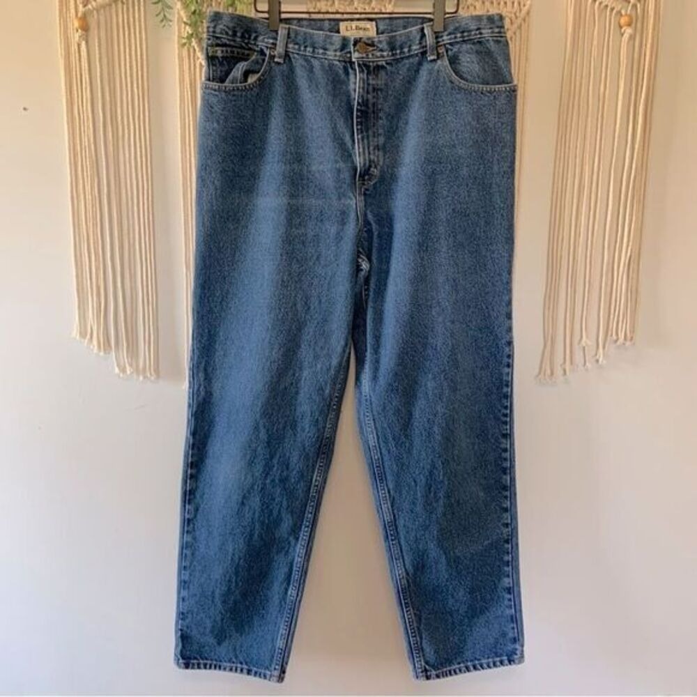 L.L.‎ BEAN Women's Classic Fit Vintage High Waist Jeans 100% Cotton 20 MT